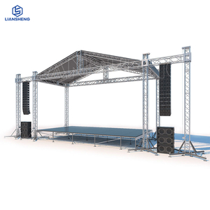 Podium de scène extérieure de vente chaude pour événement de concert et affichage en aluminium de treillis de conception gratuite