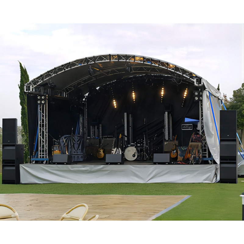 Scène extérieure faite sur commande de système de ferme de Lage de prix usine à vendre en dehors du podium d'étape de concert d'alliage d'aluminium 