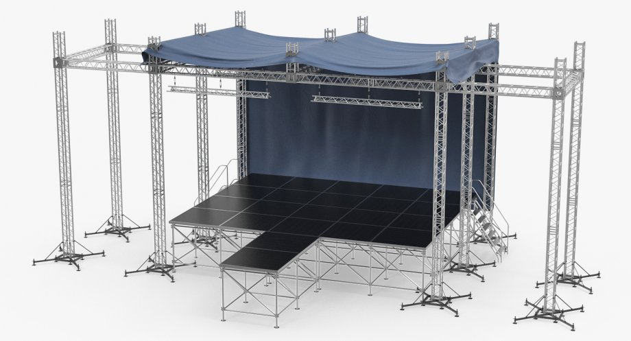 Podium de scène extérieure de vente chaude pour événement de concert et affichage en aluminium de treillis de conception gratuite