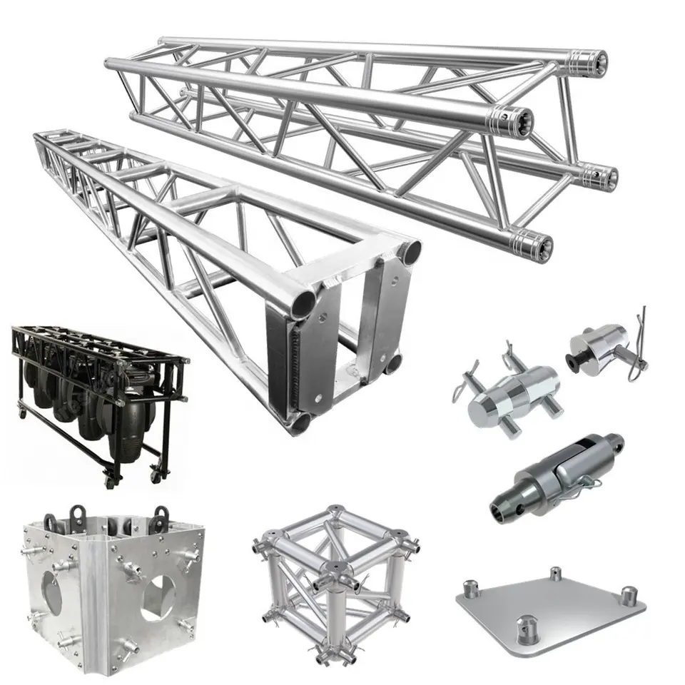 Support carré en aluminium pour éclairage extérieur, avec système de levage de treillis, scène de Concert pour spectacle et événement, offre spéciale