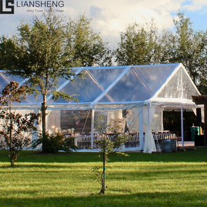 Offre spéciale tente personnalisée transparente 10x20m 10x30m 20x30m tente tentes de fête de mariage pour chapiteau d'événements avec 200 300 600 capacité