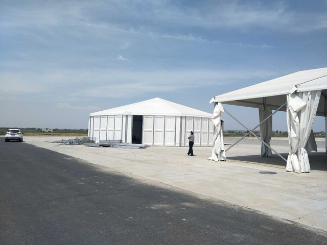 Cadre en alliage d'aluminium, Application extérieure, exposition, entrepôt, événement, fête, mariage, mur de verre Transparent, tente en aluminium