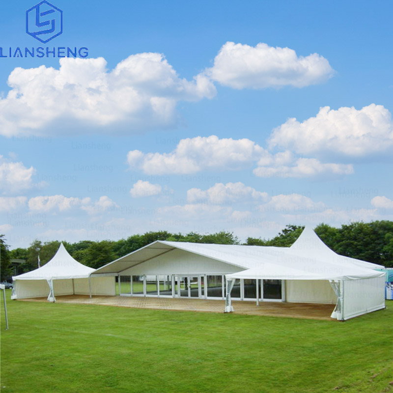 Grande tente blanche simple à chevrons pour chapiteau industriel d'entrepôt extérieur à vendre