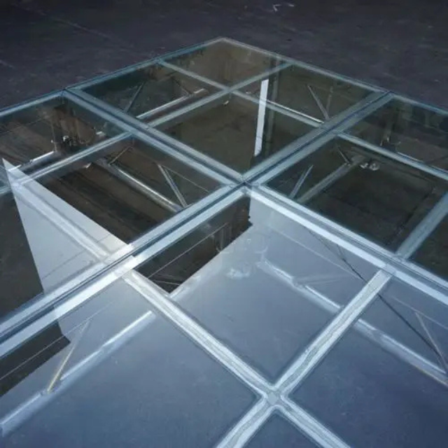 Scène de mariage pliante en aluminium et verre portable