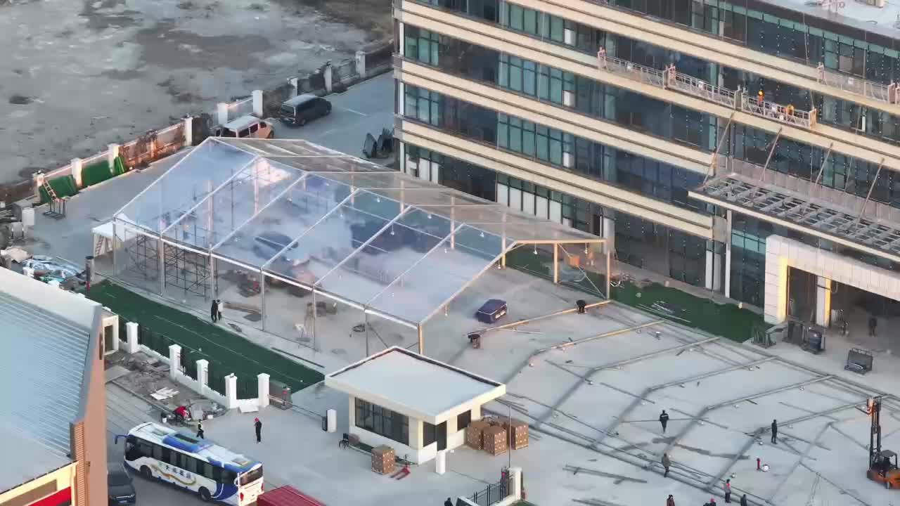 Tente d'activité de mariage romantique de haute qualité, chapiteau extérieur, transparente, coupe-vent, à vendre