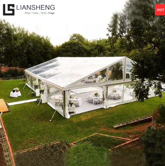 Tente panoramique ext&eacute;rieure Crystal Plaza 25x45m