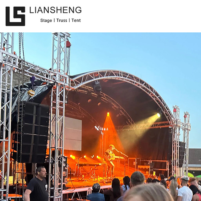Scène de toit d'affichage de treillis de support de conception de plate-forme de montage de scène de Concert de tente d'événement en plein air en aluminium