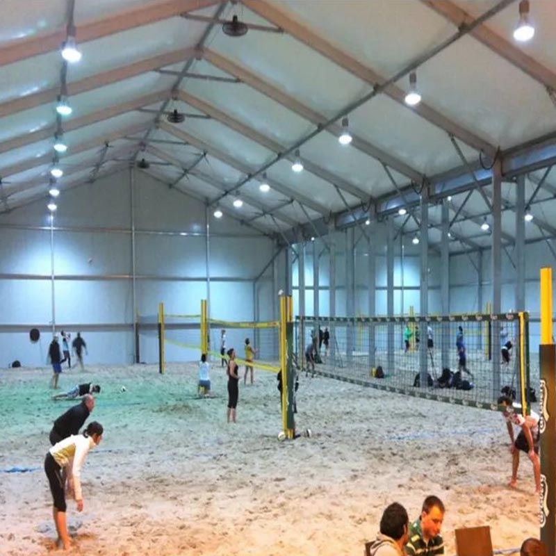 Tente d'entrepôt temporaire extérieure isolée, grand atelier supplémentaire, salle de stockage de sport, cadre en aluminium préfabriqué en métal, tente industrielle