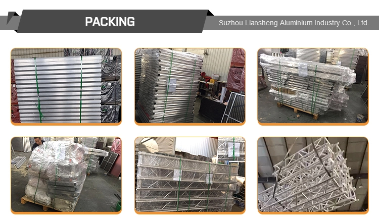 Sc&egrave;ne de mariage pliante en aluminium et verre portable