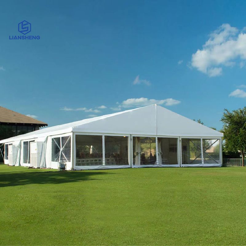 Grand chapiteau blanc de luxe, tentes Tipi, pagode pour 200, 300, 500 personnes, fête en plein air, mariage, événements