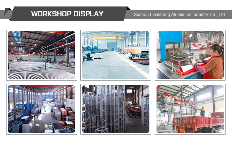 Sc&egrave;ne de mariage pliante en aluminium et verre portable