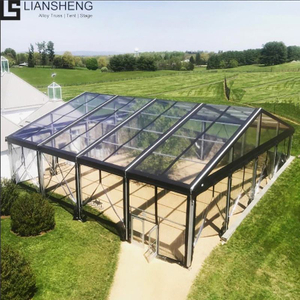 Tente d'extérieur à prix d'usine, tente d'affaires, Structure en alliage d'aluminium hautement renforcé, chapiteau mural en verre, tente de salon commercial