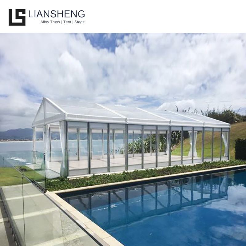 Tentes extérieures transparentes d'événement de tente de mariage de chapiteau de cadre en aluminium extérieur de 20 x 40
