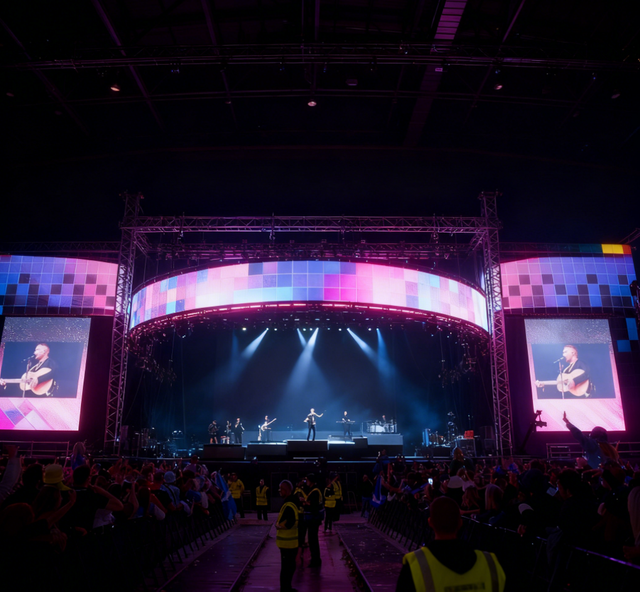 Système de ferme en aluminium pour grande scène de concert de 20 m × 40 m