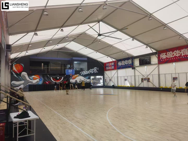 Tente de sport polygonale en alliage d'aluminium pour événements, stades, piscines et compétitions à grande échelle