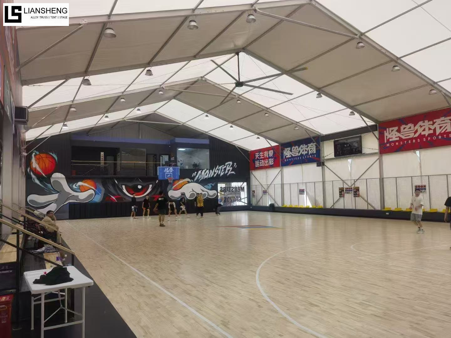 Tente de sport polygonale en alliage d'aluminium pour événements, stades, piscines et compétitions à grande échelle