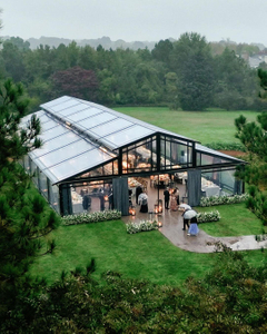 Tente de réception de mariage en plein air de qualité supérieure, tente d'atrium transparente de luxe à vendre