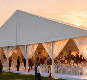 [Série Cloud Hall] Tente de mariage exclusive de 20 × 50 m – Utiliser une lumière douce comme un pinceau pour tisser une romance tranquille