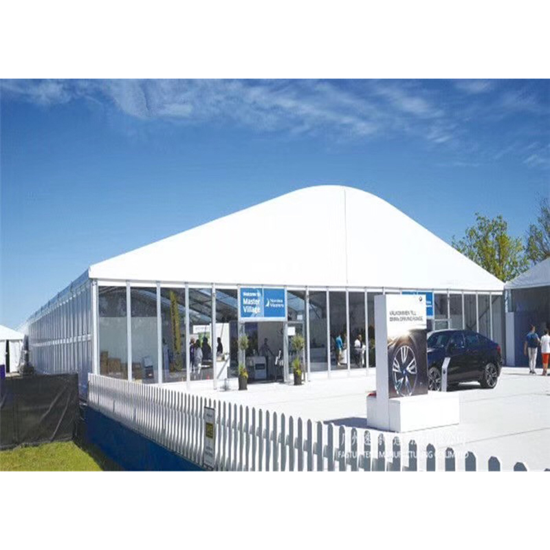 Grande tente d'affaires de conception personnalisée, tente de salon commercial d'exposition, tente extérieure d'événement d'exposition de cadre en aluminium
