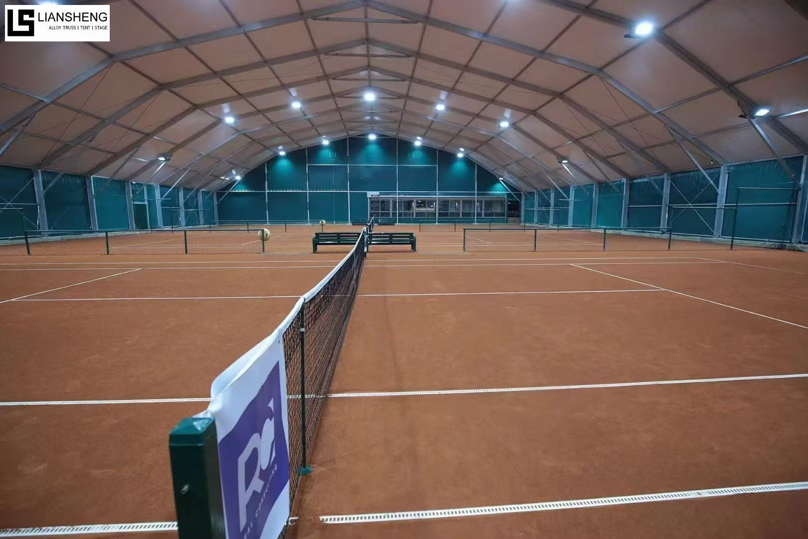 Tente de sport polygonale en alliage d'aluminium pour événements, stades, piscines et compétitions à grande échelle