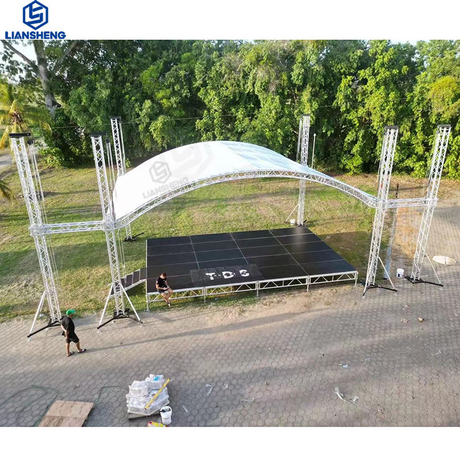 Scène de concert extérieure personnalisée en treillis de levage