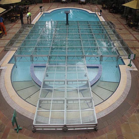 Scène de mariage pliante en aluminium et verre portable