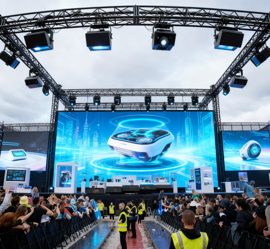 Système de ferme en aluminium pour grande scène de concert de 20 m × 40 m