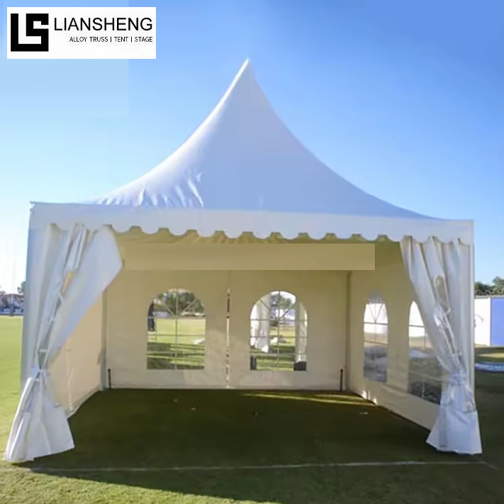 Auvent Portable d'extérieur blanc, gazebo, ombre de plage, Camping, jardin, tente Pogada, 6x6m