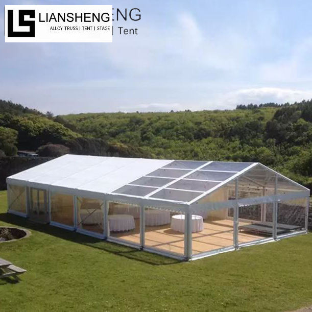Grand fabricant de tente de mariage à cadre en aluminium transparent Fournisseur luxueux de tente d'événement de fête