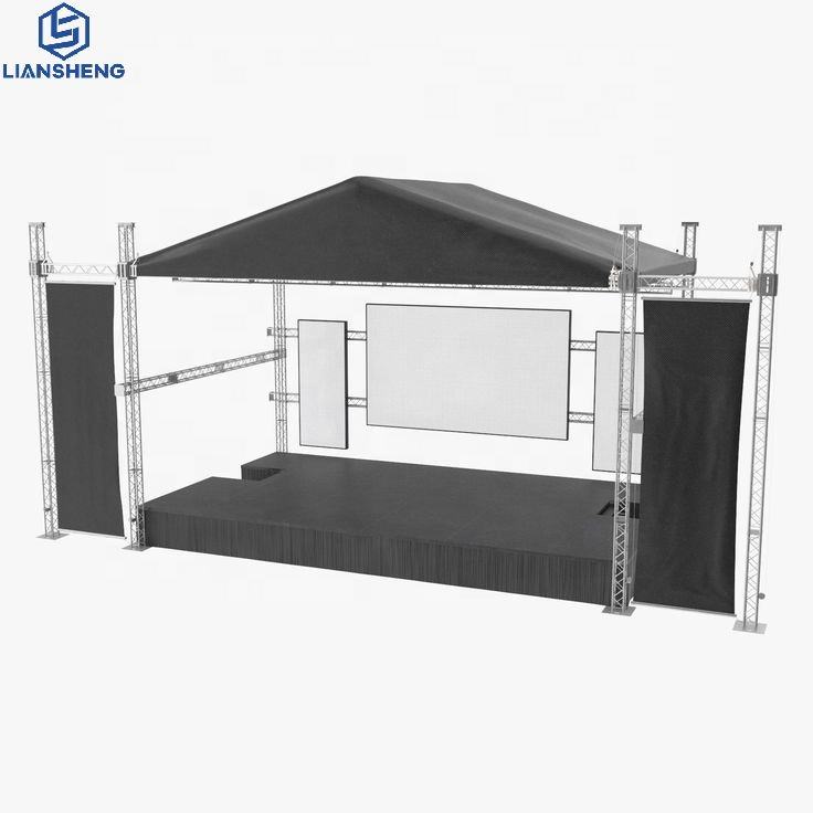 Meilleure vente de treillis de scène en alliage d'aluminium, éclairage Spiot Truss 400x400m avec pince de treillis
