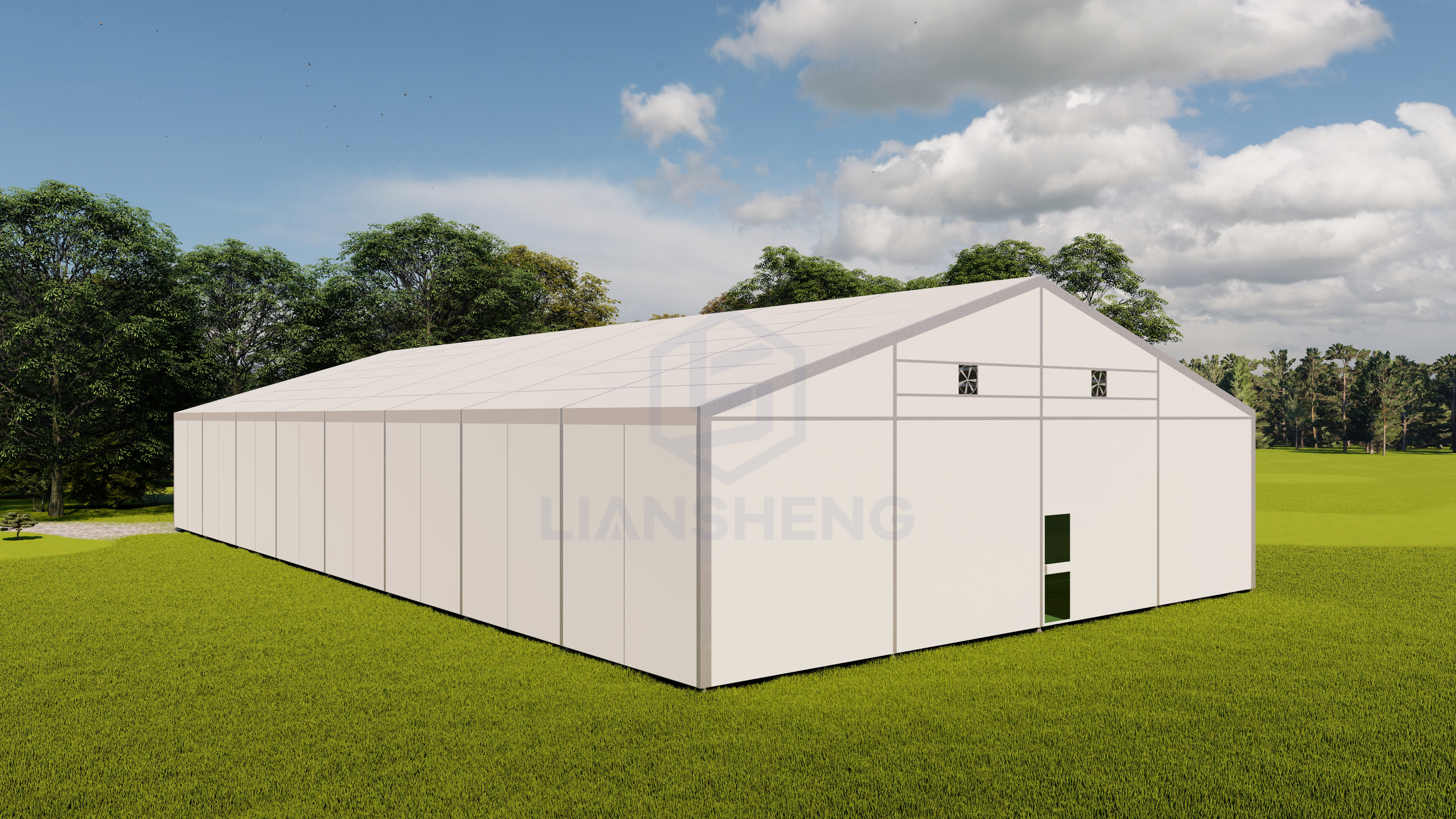 Tente de sports de cadre en aluminium de Liansheng 20mx30m pour la tente de basket-ball 