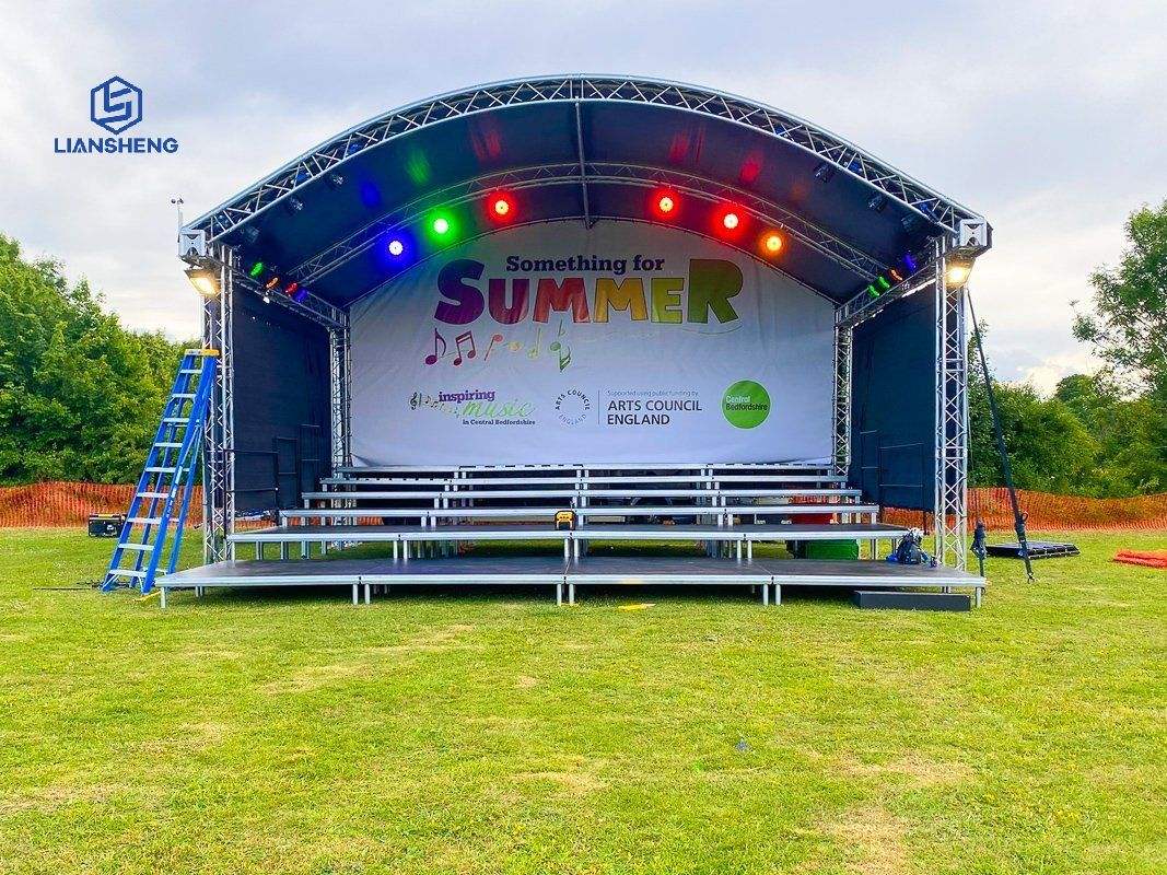 Affichage en aluminium de botte d'étape de spectacle en direct d'éclairage d'étape de botte de broche pour des ventes