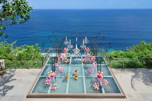 Scène de mariage pliante en aluminium et verre portable