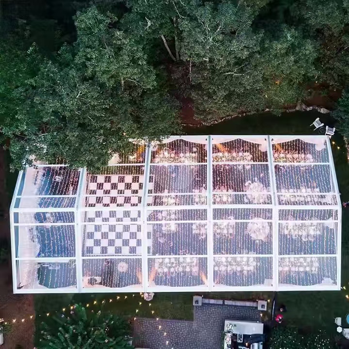 Tente de fête de mariage en plein air à vendre Fabricant de tente d'événement en alliage d'aluminium transparent 