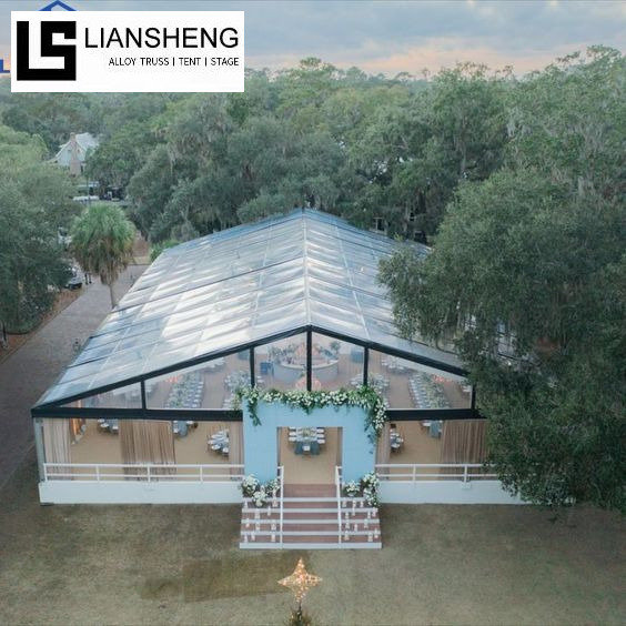 Grand fabricant de tente de mariage à cadre en aluminium transparent Fournisseur luxueux de tente d'événement de fête