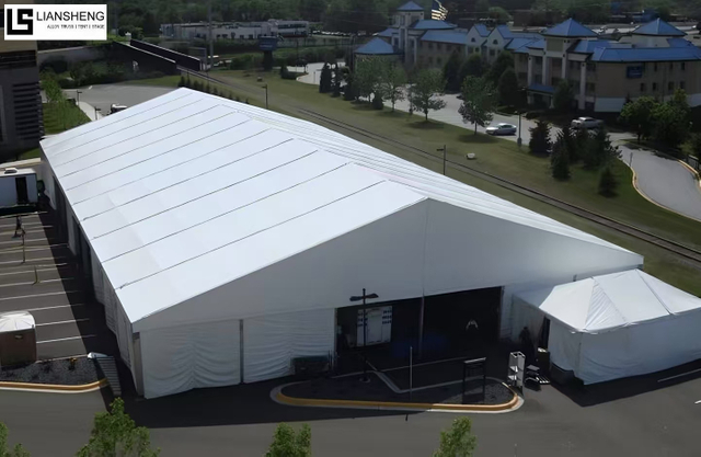 Tente industrielle en aluminium de haute qualité, prix d'usine, tente d'entrepôt, grande tente de stockage en PVC